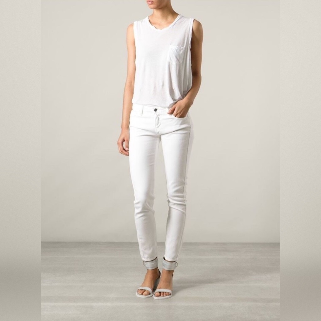 Iro Jarod Jeans Off White Size 24 *Nwt*